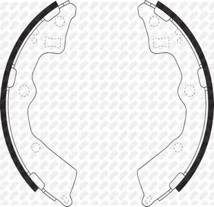 NIBK FN0618 Колодки торм.барабанные з. Kia Picanto 1.01.1 2WD 02>
