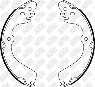 NIBK FN0645 Колодки торм.барабанные