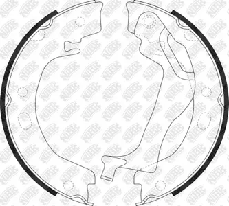 NIBK FN0648 Колодки торм.барабанные ручника Toyota Corolla 1.4-1.82.0D 01-08