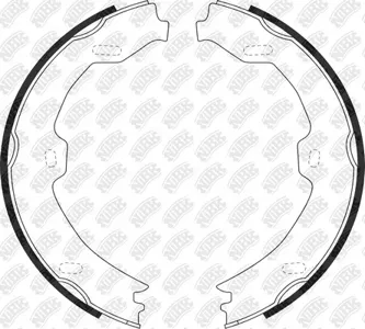 NIBK FN0657 Колодки торм.бараб.ручн.торм.