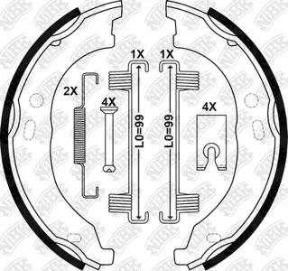 NIBK FN0681 Колодки торм. бар.