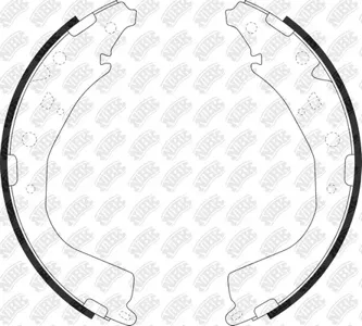 NIBK FN0686 Колодки торм.барабанные