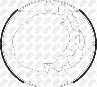 NIBK FN0689 Колодки торм.барабанные