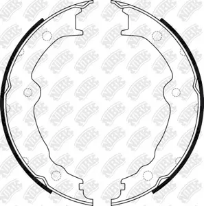 NIBK FN0699 Колодки торм.барабанные