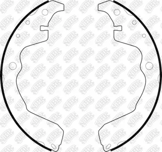 NIBK FN0704 Колодки торм.барабанные Toyota Matrix 1.8 02-08