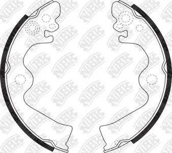 NIBK FN1204 Колодки барабан.зад. Nissan Cube 1.3L AZ10Z10 99-00