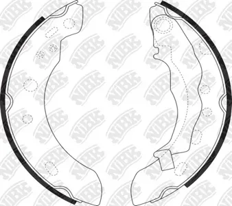 NIBK FN1251 Колодки торм.бараб.