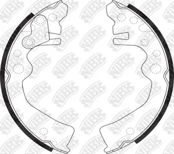 NIBK FN1261 Колодки торм. барабанные Nissan March Note 1.0-1.4 05-12