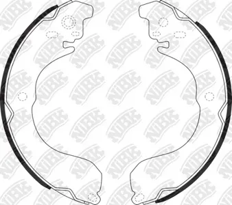 NIBK FN1264 Колодки торм. барабанные Nissan March Note Tiida 1.0-1.4 05>