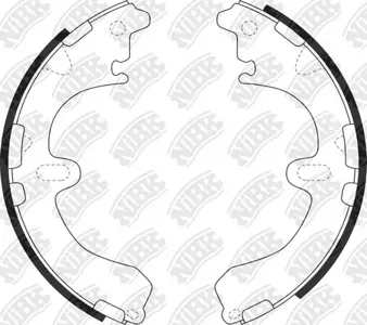 NIBK FN2311 Колодки торм.барабанные з. Toyota Corolla 1.3-2.0D 87-02