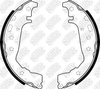 NIBK FN2383 Колодки торм.барабанные Toyota Corolla Prius 1.31.5 04-08
