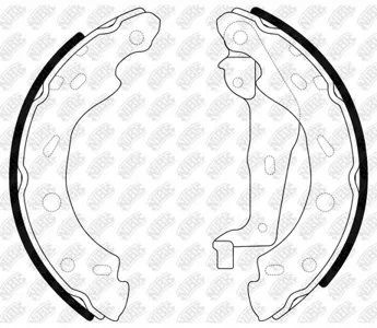 NIBK FN31001 Колодки торм.барабанные Smart Fortwo City - Coupe Roadster 0.6-0.81.0 03>