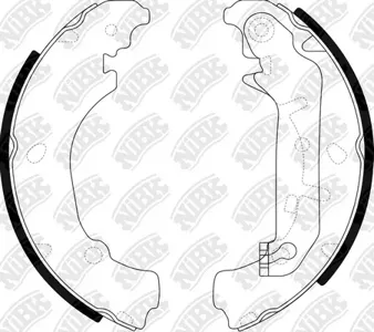 NIBK FN3421 Колодки торм.барабанные Ford Fiesta IV, Fiesta V, Fusion , KA, PUMA, STREET KA 95-12