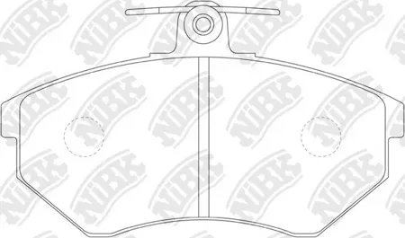 NIBK PN0018 Колодки торм.передние Audi 80, Coupe , CABRIOLET 91-00