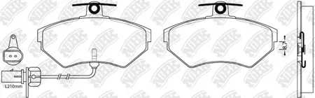 NIBK PN0023W Колодки торм.передние VW Passat 1.6-2.31.9TD 96-00, Audi A4 1.61.81.9TD 94>