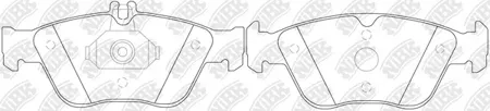 NIBK PN0026W Колодки торм.передние MB W202 2.32.42.8W210 2.0-3.0D 95>
