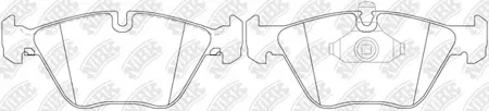 NIBK PN0027 Колодки торм.передние BMW E39 2.0i-2.8i2.5TDi 96>3.5i3.0D 98-00