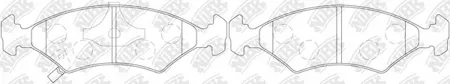 NIBK PN0051 Колодки торм.передние Chevrolet COBALT 1.5 14=>