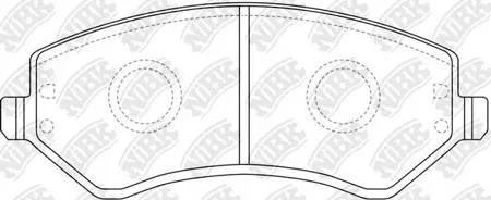NIBK PN0058 Колодки торм.передние Chrysler Voyager 00>, Jeep Grand Cherokee 01> Liberty 02>