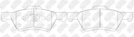 NIBK PN0071 Колодки торм.передние Ford Maverick Mazda Tribute 2.3-3.0i 04>