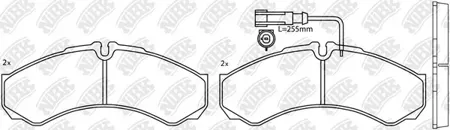NIBK PN0073W Колодки торм.задние Nissan CUBSTAR 06=>