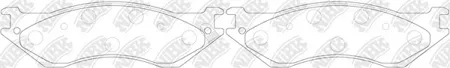 NIBK PN0079 Колодки торм.передние Ford Expedition 97-02F150 00-03, Lincoln Navigator 97-02