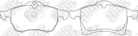 NIBK PN0118 Колодки торм.передние Opel Astra G, Zafira 1.8,2.0 16V