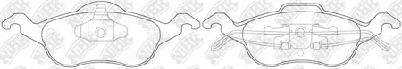 NIBK PN0119 Колодки Ford Focus 98->
