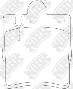 NIBK PN0126 Колодки торм. задн.