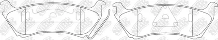 NIBK PN0144 Колодки зад. Mercedes M-Klasse ML230270320430 W163 98-00