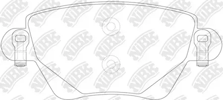 NIBK PN0194 Колодки Ford Mondeo 2.0 2000 - 2007, Jaguar X-TYPE 2.1 2003 - 2009