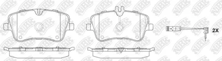 NIBK PN0199W Колодки торм.передние MB W203 1.82.02.0CDi2.2CDi 00>