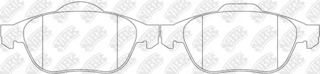 NIBK PN0204 Колодки торм.передние Renault Espace 2.0-3.0DCi Laguna 1.6-2.2DCi 01>