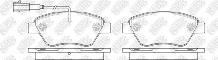 NIBK PN0211W Колодки торм.передние Fiat Stilo 1.2i1.6i 01>