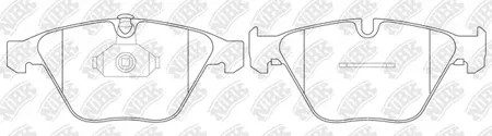 NIBK PN0222 Колодки торм.передние BMW E65E66 3.5i4.5i3.0D4.0D 01>