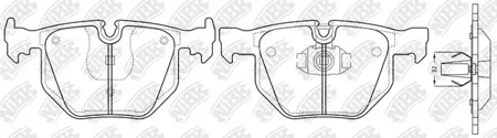 NIBK PN0228 Колодки торм.задние BMW E65E66 3.5i3.0D 01>