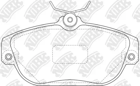 NIBK PN0272 Колодки торм.передние Volvo 940960 2.0-2.4TD 92-97