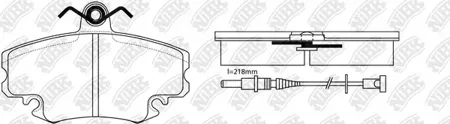 NIBK PN0284W Колодки торм.передние Renault Logan , Sandero , Sandero II 04=>