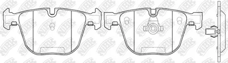 NIBK PN0326 Колодки торм.задние BMW 530,535,545 E60645 E63,64740,745,760 E65,66