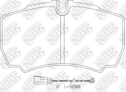 NIBK PN0338W Колодки торм.задние