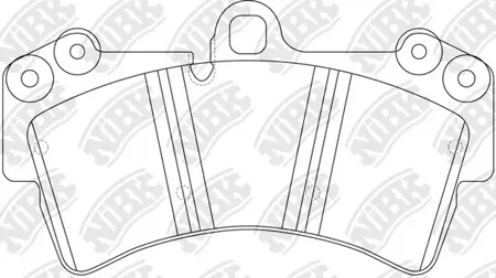 NIBK PN0346W Колодки торм.передние VW Touareg 4.22.5TDi5.0TDi 02>