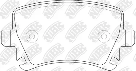 NIBK PN0349 Колодки торм.задние Audi A3 диск 16' 03>, VW Touran диск 15' 03>