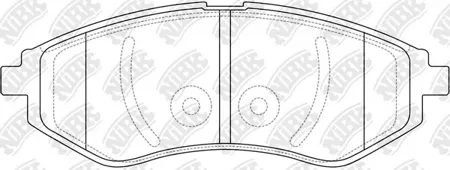 NIBK PN0370 Колодки торм.передние