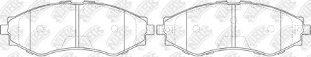 NIBK PN0374 Колодки торм.передние Daewoo Evanda 2.0i 02>