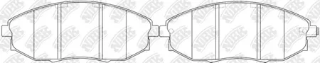 NIBK PN0380 Колодки торм. Chevrolet Epica 07- перед.
