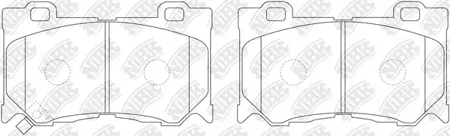 NIBK PN0389 Колодки торм.передние Infiniti G37 08>M37M56 11>, Nissan 370Z 09-11