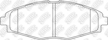 NIBK PN0390 Колодки торм.передние Daewoo Lanos Matiz 0.81.41.5i 98>