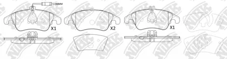 NIBK PN0395W Колодки Mercedes W204 2015