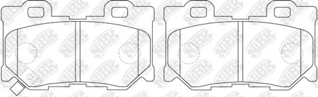 NIBK PN0396 колодки дисковые задние Infiniti FX35 03>FX50G37 08>, Nissan 370Z 09>