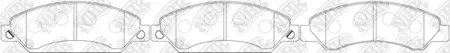 NIBK PN0400 Колодки торм.передние Chevrolet Tahoe , Cadillac Escalade , Ssung Yong Musso